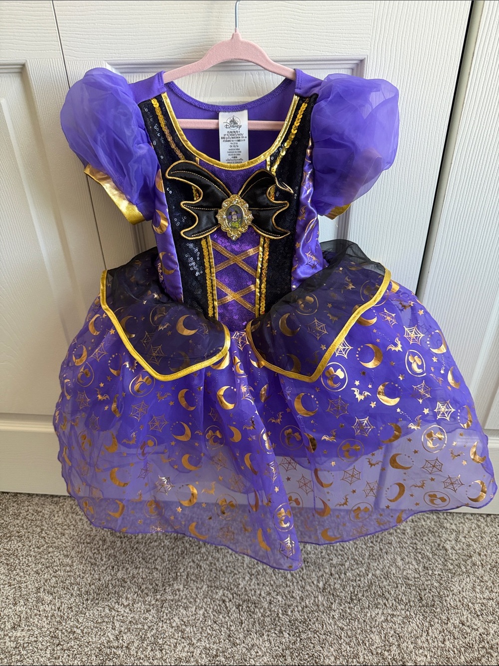 Disney Minnie Mouse Girls' Halloween Witch Costume Dress
